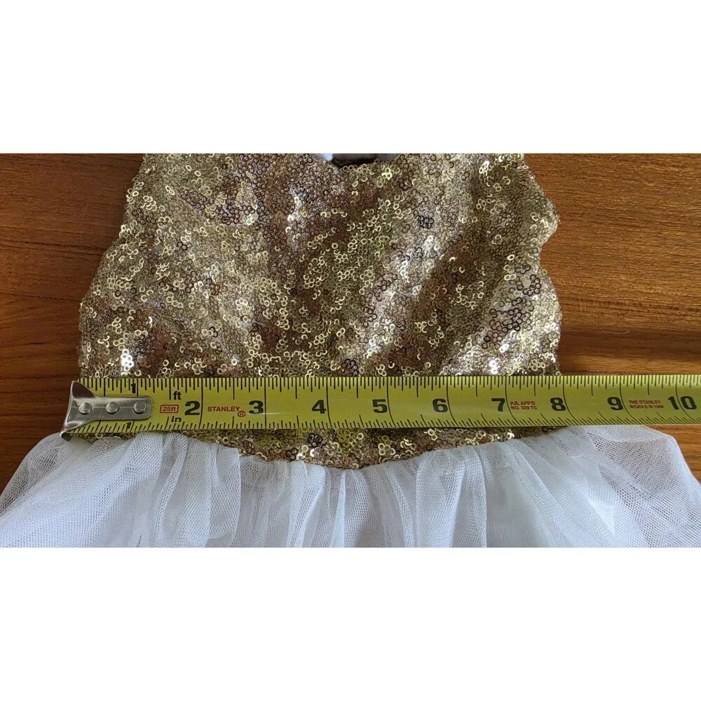 Toddler Gold Sequin Tutu Dress READ Description